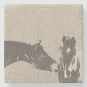 Posavasos De Piedra Amante de caballos
