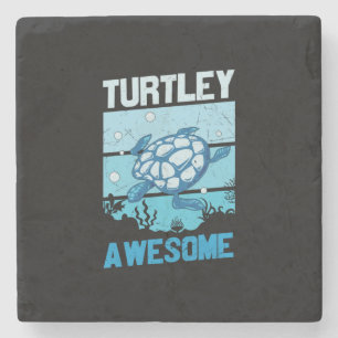 Posavasos De Piedra Amante de las Tortugas Totalmente Increíble