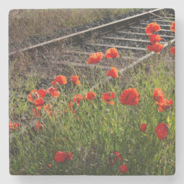 Posavasos De Piedra Amapola silvestre