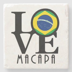 Posavasos De Piedra AMAR A Macapa