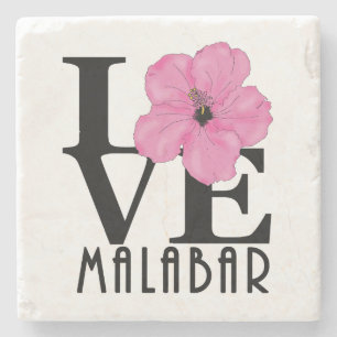 Posavasos De Piedra AMAR a Malabar Pink Hibiscus