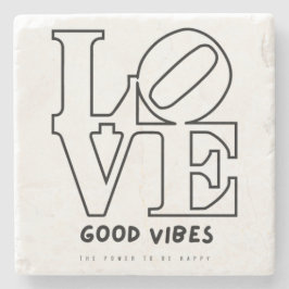 POSAVASOS DE PIEDRA AMAR LOS BUENOS VIBOS