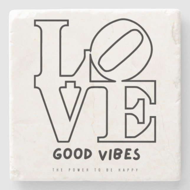 POSAVASOS DE PIEDRA AMAR LOS BUENOS VIBOS (Anverso)