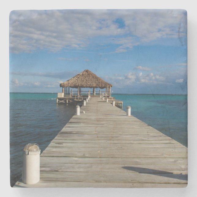 Posavasos De Piedra Ambergris Caye Belize (Anverso)