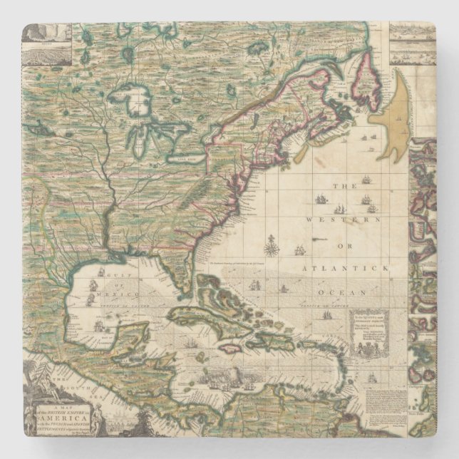 Posavasos De Piedra América Septentrionalis (Anverso)