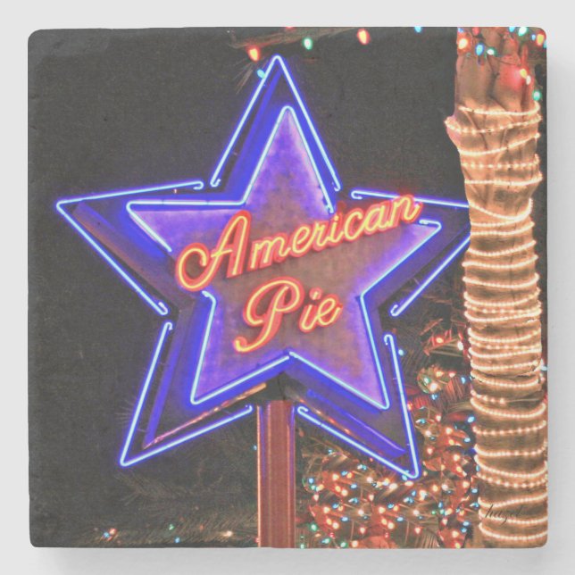 Posavasos De Piedra American Pie, American Pie Atlanta, American Pie (Anverso)
