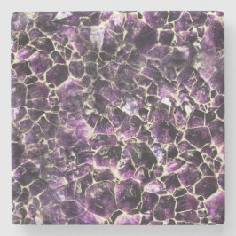 Posavasos De Piedra Amethyst Gemstone Crystal Print