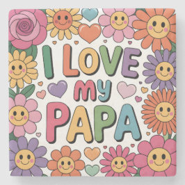 Posavasos De Piedra Amo a mi papá