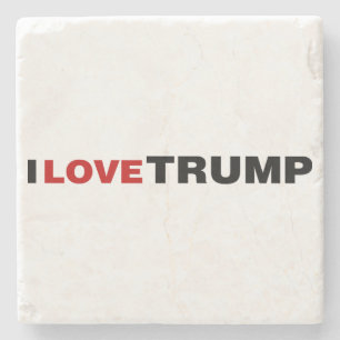 Posavasos De Piedra Amo a Trump