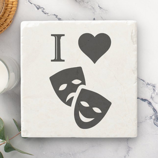 Posavasos De Piedra Amo el teatro (Subido por el creador)