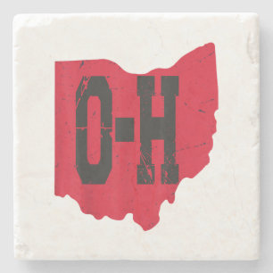 Posavasos De Piedra Amo Mi Guión Hogar Ohio Buckeye State