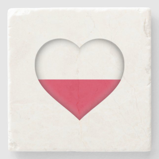 Posavasos De Piedra Amo polaco estampado (Anverso)