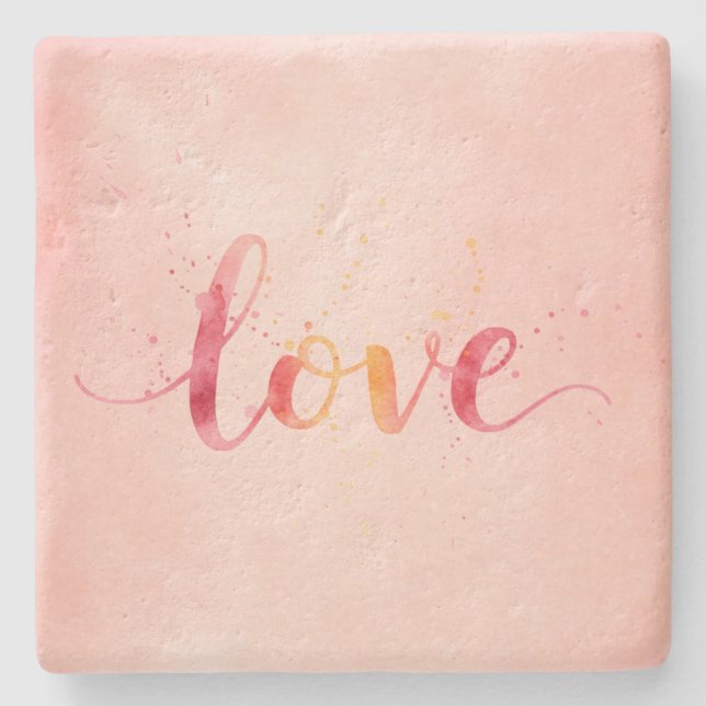 Posavasos De Piedra Amor (Anverso)