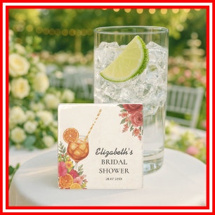 Posavasos De Piedra Amor a Primera Spritz Naranja Cítrica Despedida de