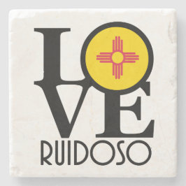 Posavasos De Piedra AMOR A Ruidoso Nuevo México