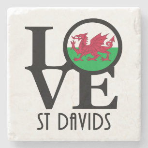 Posavasos De Piedra AMOR A St Davids Gales