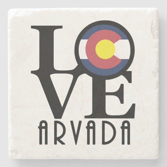 Posavasos De Piedra AMOR Arvada Colorado (Anverso)