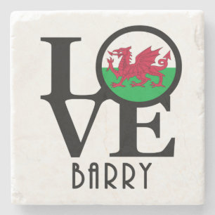 Posavasos De Piedra AMOR Barry, Gales
