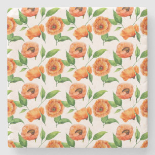 Posavasos De Piedra Amor botánico romántico