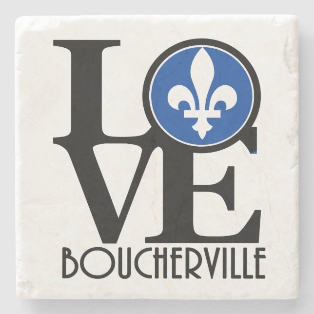 Posavasos De Piedra AMOR Boucherville (Anverso)