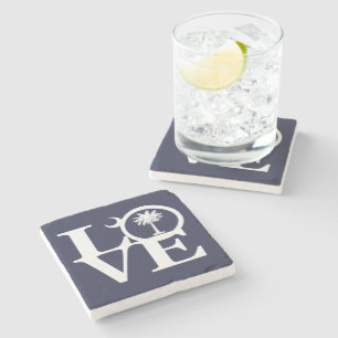 Posavasos De Piedra AMOR Carolina del Sur