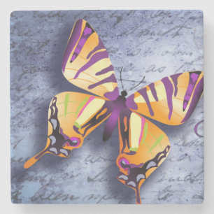 Posavasos De Piedra Amor de la mariposa