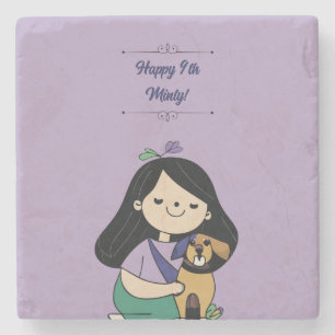 Posavasos De Piedra Amor del perro