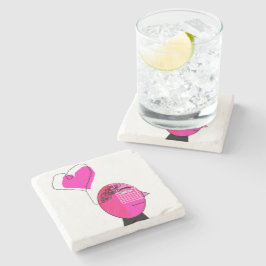 Posavasos De Piedra Amor en la mente