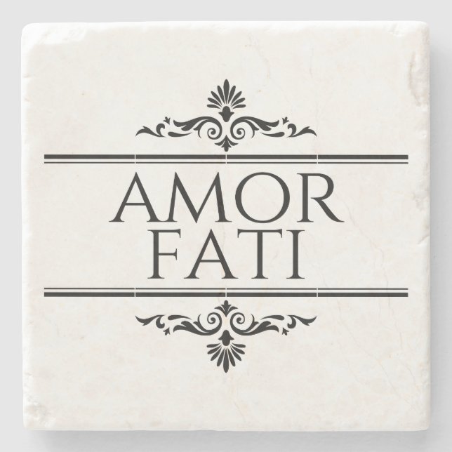Posavasos De Piedra Amor Fati (Anverso)