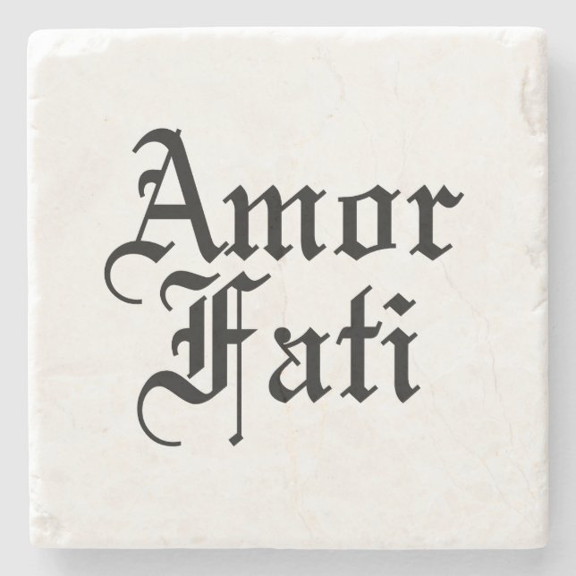 Posavasos De Piedra Amor Fati - Amor Al Destino (Anverso)