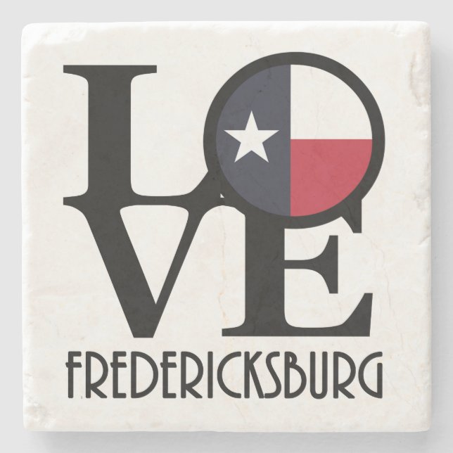 Posavasos De Piedra AMOR Fredericksburg TX (Anverso)