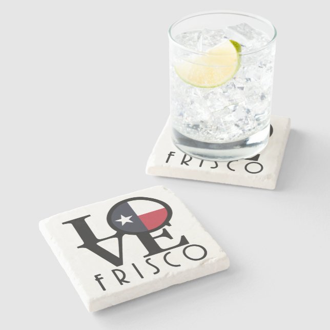 Posavasos De Piedra AMOR Frisco Texas  (Lateral)