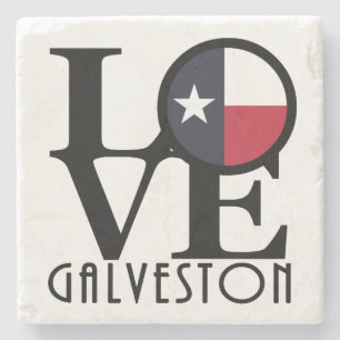 Posavasos De Piedra AMOR Galveston Tejas