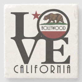 Posavasos De Piedra AMOR Hollywood California