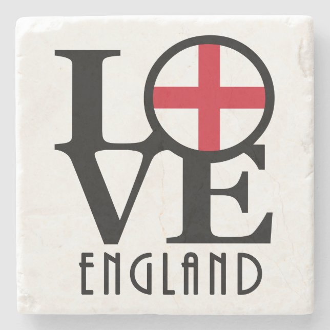 Posavasos De Piedra AMOR Inglaterra (Anverso)