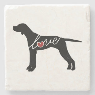 Posavasos De Piedra Amor inglés del indicador