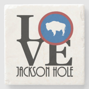 Posavasos De Piedra AMOR Jackson Hole