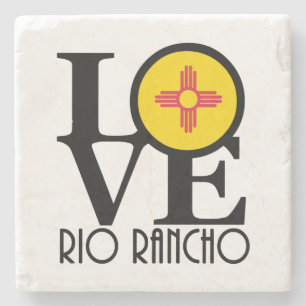 Posavasos De Piedra AMOR Río Rancho Nuevo México