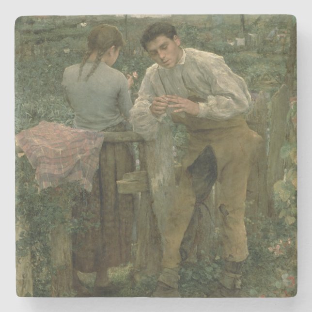 Posavasos De Piedra Amor rural, 1882 (Anverso)