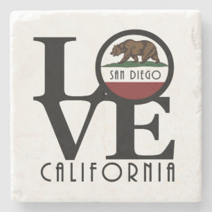 Posavasos De Piedra AMOR San Diego