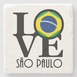 Posavasos De Piedra AMOR Sao Paulo