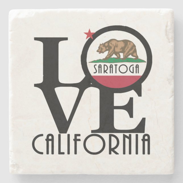 Posavasos De Piedra AMOR Saratoga California (Anverso)