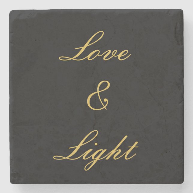 Posavasos De Piedra Amor y luz (Anverso)