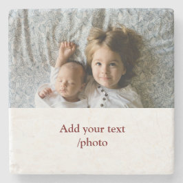 POSAVASOS DE PIEDRA AÑADIR SUS NAVIDADES DE TEXTO FOTOGRÁFICO