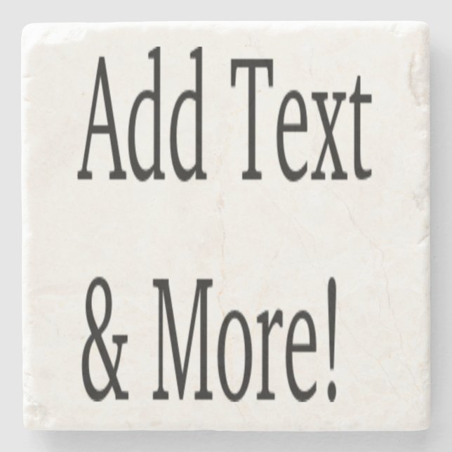 Posavasos De Piedra ¡Añadir texto y más! Personalizar Su Propio Person (Anverso)