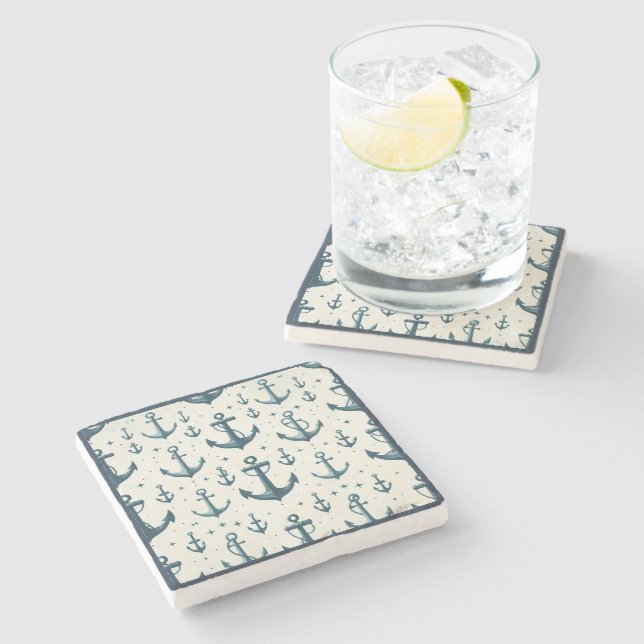 Posavasos De Piedra Anclas perdidas (Lateral)