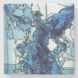 Posavasos De Piedra Ángel azul de piedra