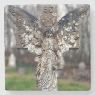 Posavasos De Piedra Ángel irlandés del cementerio, cañada, Kerry