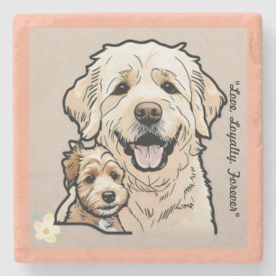 Posavasos De Piedra "Ángeles animales"