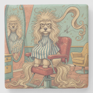 Posavasos De Piedra Angry Poodle